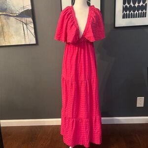 Chic Fuchsia Maxi Dress